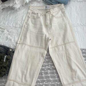 White princess Polly jeans! Size 2, great condition!